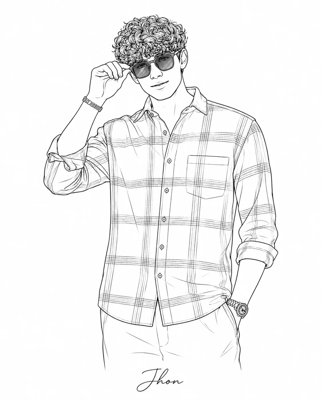 Line Art Portrait
